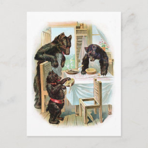 Klassische Vintage-Postkarte zum Märchen Postkarte