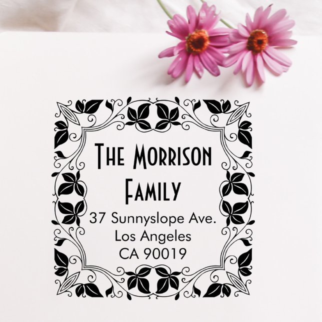 Klassische Vintage Rücksendeadresse Gummistempel (Von Creator hochgeladen)