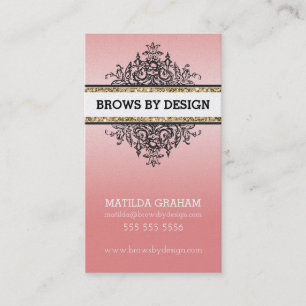 KLASSISCHE VINTAGE schöne Renaissance elegante Kor Visitenkarte