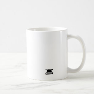 klassische Vintage-Schreibmaschine Kaffeetasse