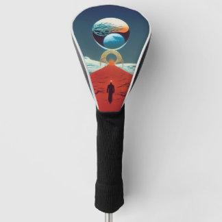Klassische Vintage-Science-Fiction-Fantasy-Pforte Golf Headcover
