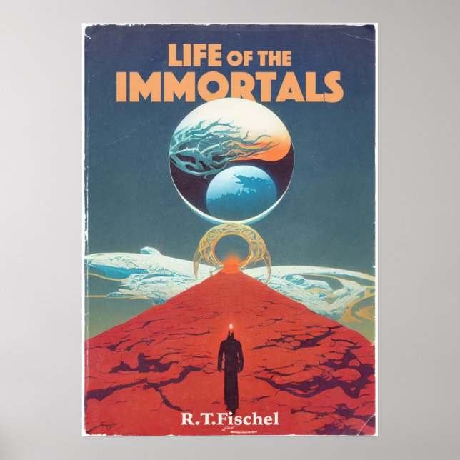 Klassische Vintage Science Fiction Pulp Book Cover Poster (Vorne)