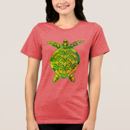 Klassische Vintage Seaturtle Tri-Blend Shirt
