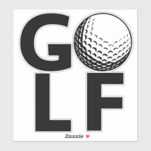 Klassische Vintage Teeing It Up Golf Aufkleber