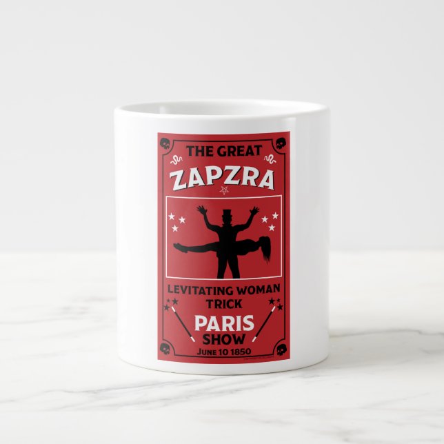 Klassische Vintage viktorianische Magic Show Jumbo-Tasse (Vorderseite)