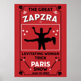 Klassische Vintage viktorianische Magic Show Poster