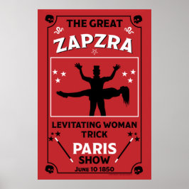 Klassische Vintage viktorianische Magic Show Poster