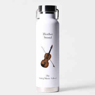 Klassische Violine und Bow Personalisiert Light Trinkflasche