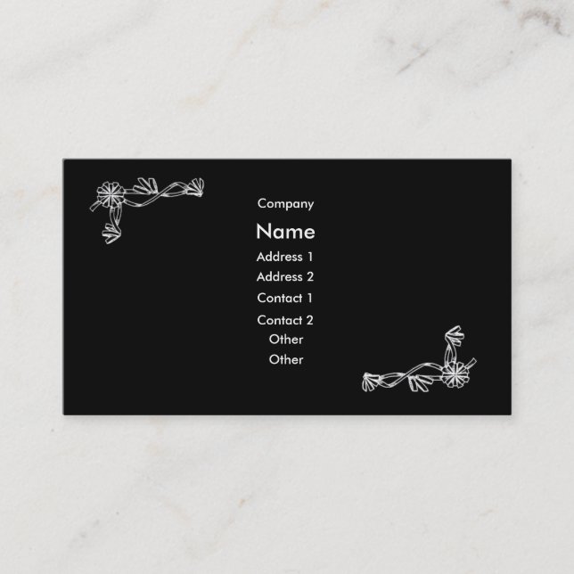 Klassische Visitenkarte (Vorderseite)