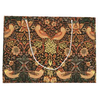 Klassische Vögel William Morris für jeden Anlass Große Geschenktüte