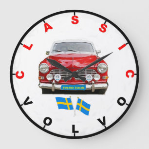 Klassische Volvo-Wanduhr Große Wanduhr