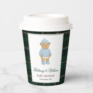 Klassische vornehme Bär-Designer-Karode-Baby-Party Pappbecher