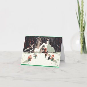 Klassische Walt-Scott-Weihnachtskarte Feiertagskarte