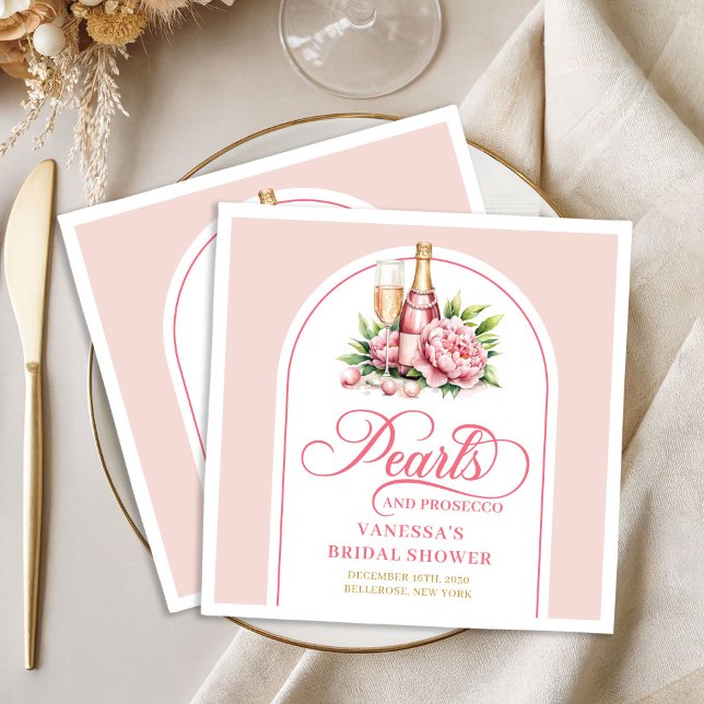 Klassische Wasserfarben-Wangenrot- und Gold-Partys Serviette (Classic Watercolor Blush and Gold Party Napkin)