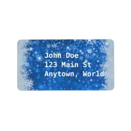 Klassische Weihnachten Adressaufkleber