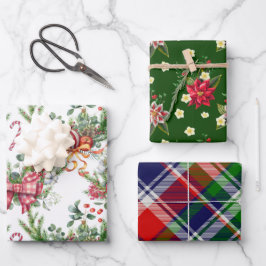 Klassische Weihnachten Geschenkpapier Set