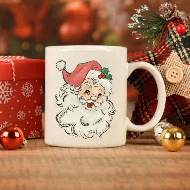 Klassische Weihnachten lächeln Santa Tasse (Von Creator hochgeladen)