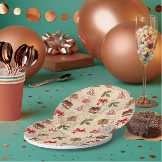 Klassische Weihnachten Pappteller
