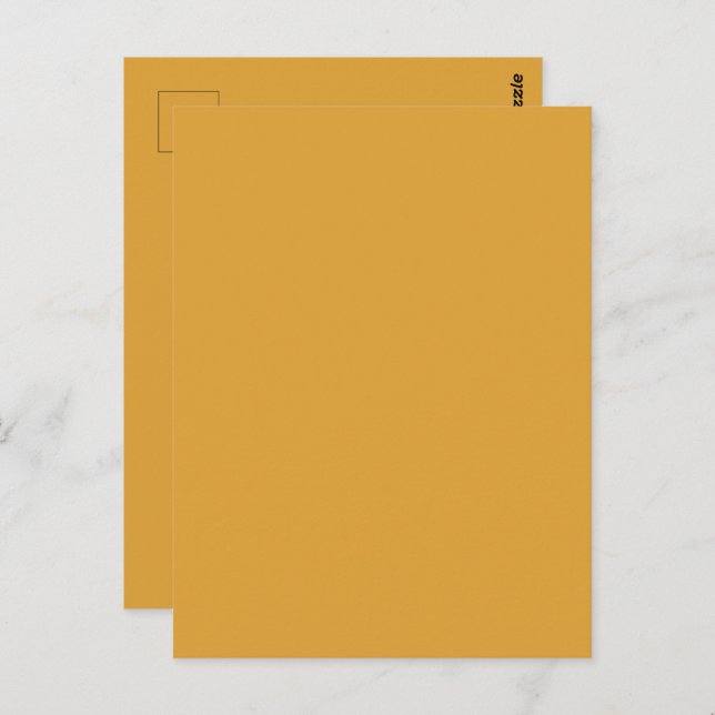 Klassische Weihnachts-Goldfall-Winterfarbe Postkarte (Vorne/Hinten)