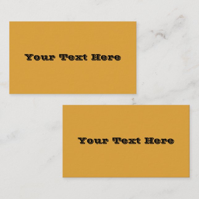 Klassische Weihnachts-Goldfall-Winterfarbe Visitenkarte (Vorne/Hinten)