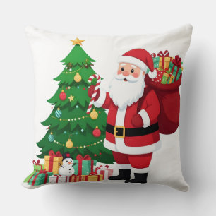Klassische Weihnachtsbaum-Feiertags-Wurfkissen mit Kissen