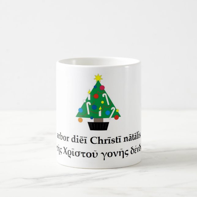 Klassische Weihnachtsbaum-Tasse Tasse (Mittel)