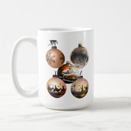 Klassische Weihnachtsbaumschmuck-Auswahl Kaffeetasse