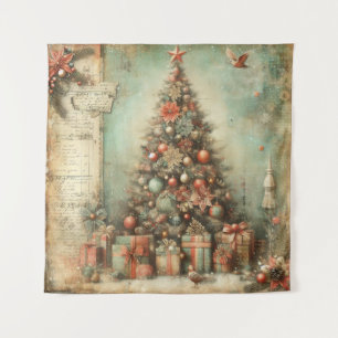 Klassische Weihnachtsbaumtapestry Wandteppich