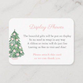 Klassische Weihnachtsdusche für Frauen Begleitkarte