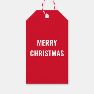Klassische Weihnachtsgeschenke | Frohe Weihnachten Geschenkanhänger