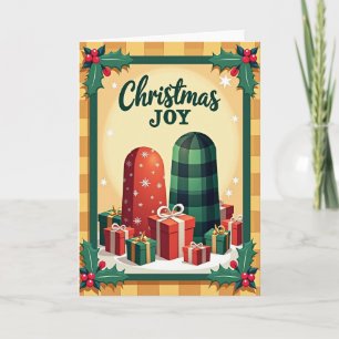 Klassische Weihnachtsgeschenkkarte Karte