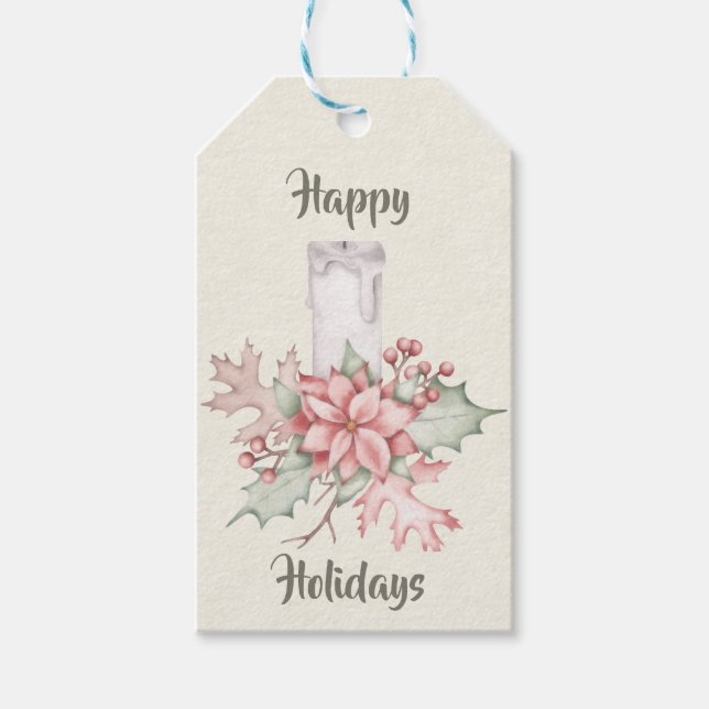 Klassische Weihnachtsmarke Geschenkanhänger (Vorderseite)