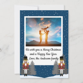 Klassische Weihnachtsnachtsnachtsnachtskarte für d Feiertagskarte