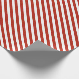 Klassische Weihnachtsstreifen in Rot und Weiß Geschenkpapier