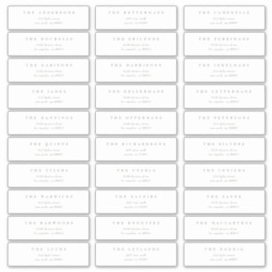 Klassische Weise grün individuelle Hochzeitsadress Aufkleber