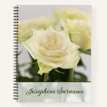 Klassische weiße Rosenblüten Fotografie mit indivi