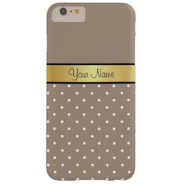 Klassische weiße schwarze Punkte auf einem Strohbr Case-Mate iPhone Hülle