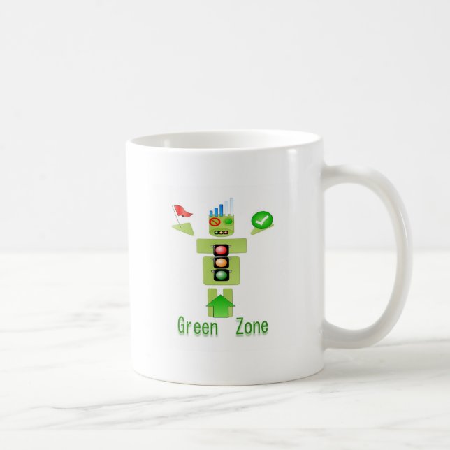 Klassische weiße Tasse (Rechts)