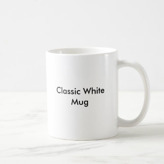 Klassische weiße Tasse