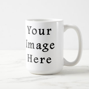 Klassische Weiße Tasse 15 Unze Cup - Maßgeschneide