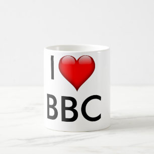 Klassische weiße Tasse BBC