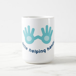 Klassische weiße Tasse mit Lächeln-Logo