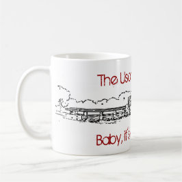 Klassische weiße Tasse - Winter