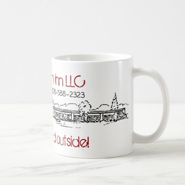 Klassische weiße Tasse - Winter (Rechts)