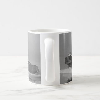 Klassische weißer Kaffee-Tasse stark als Schlepper Kaffeetasse
