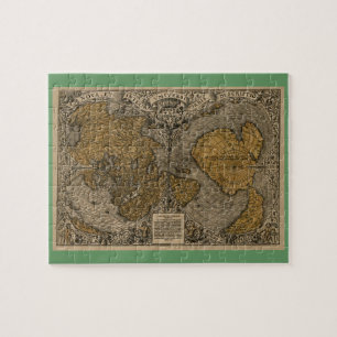 Klassische Weltkarte Antique 1531 von Oronce Fine Puzzle