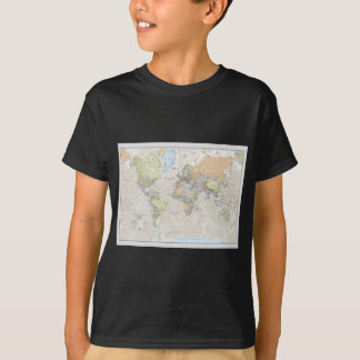 Klassische Weltkarte T-Shirt