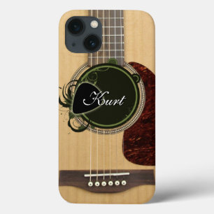 Klassische Westerngitarre mit individuellem Monogr Case-Mate iPhone Hülle
