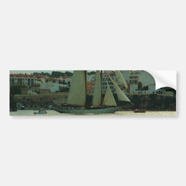 Klassische Yacht Autoaufkleber (Vorne)