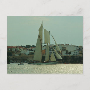 Klassische Yacht Postkarte